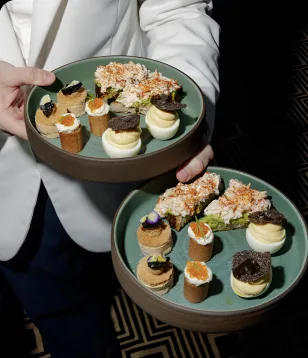 Canapés served at Jeffrey's, Austin