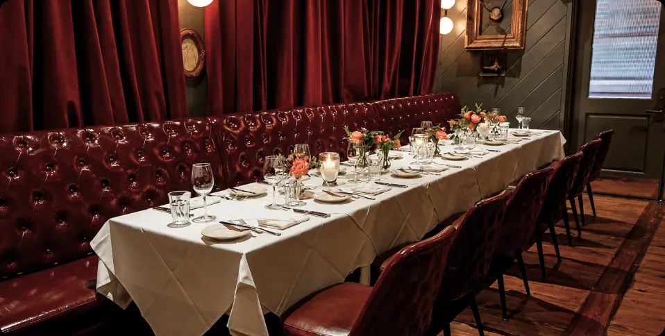 The private dining room at Marcel, Atlanta