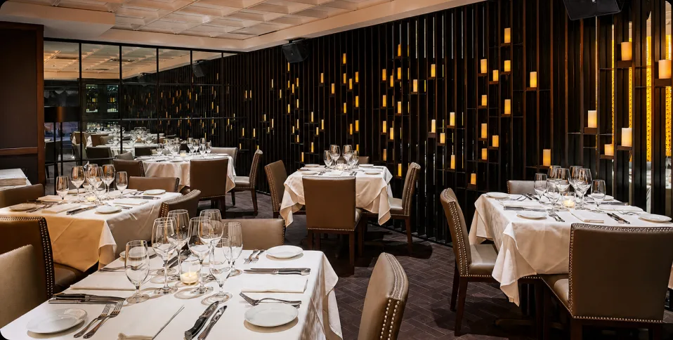 The Cardinal private dining room at Steak 48, Charlotte