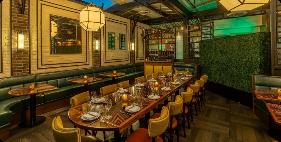The private dining room at Catch LA, West Hollywood
