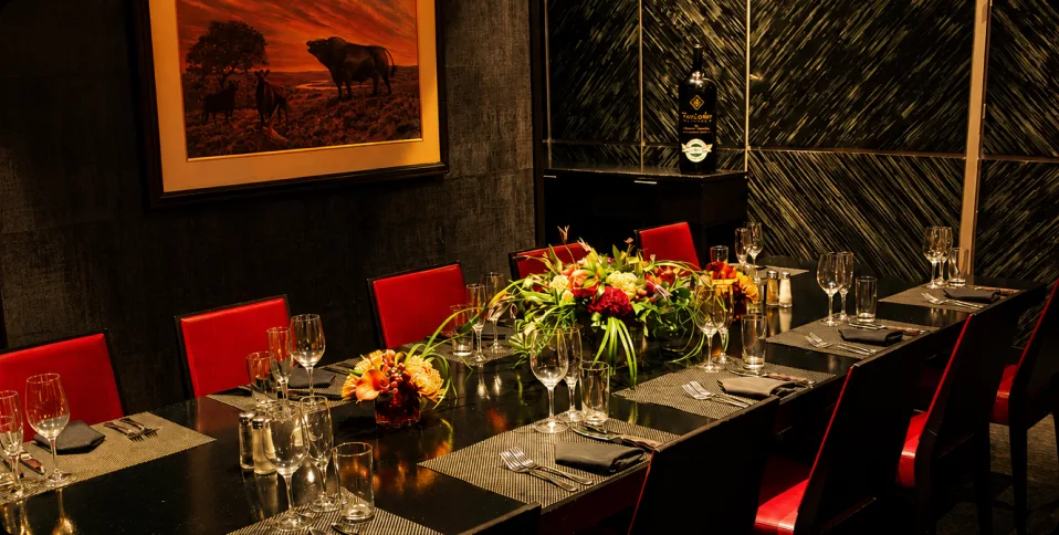 The private Speakeasy Room at Manny's Steakhouse, Minneapolis