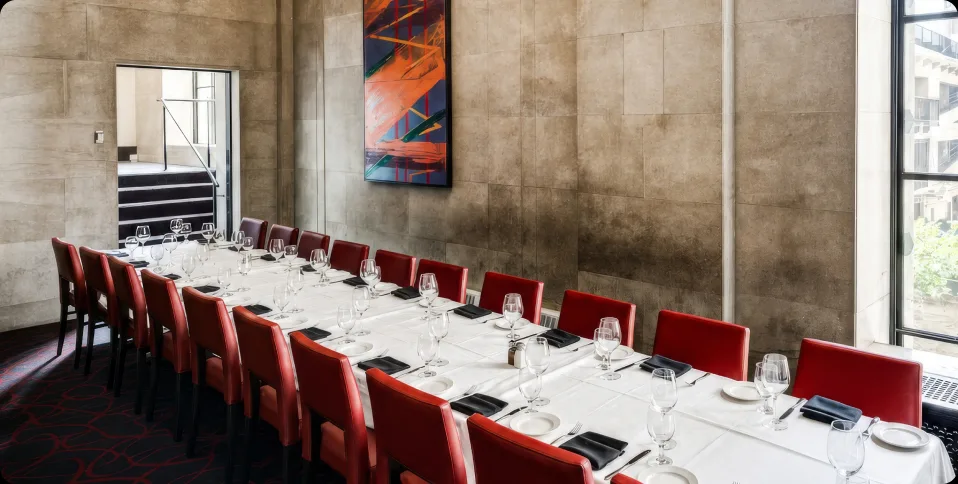 The private dining room at Del Frisco's Double Eagle, Philadelphia