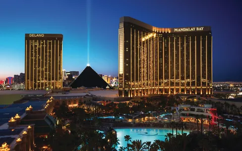 Mandalay Bay, Las Vegas, at night