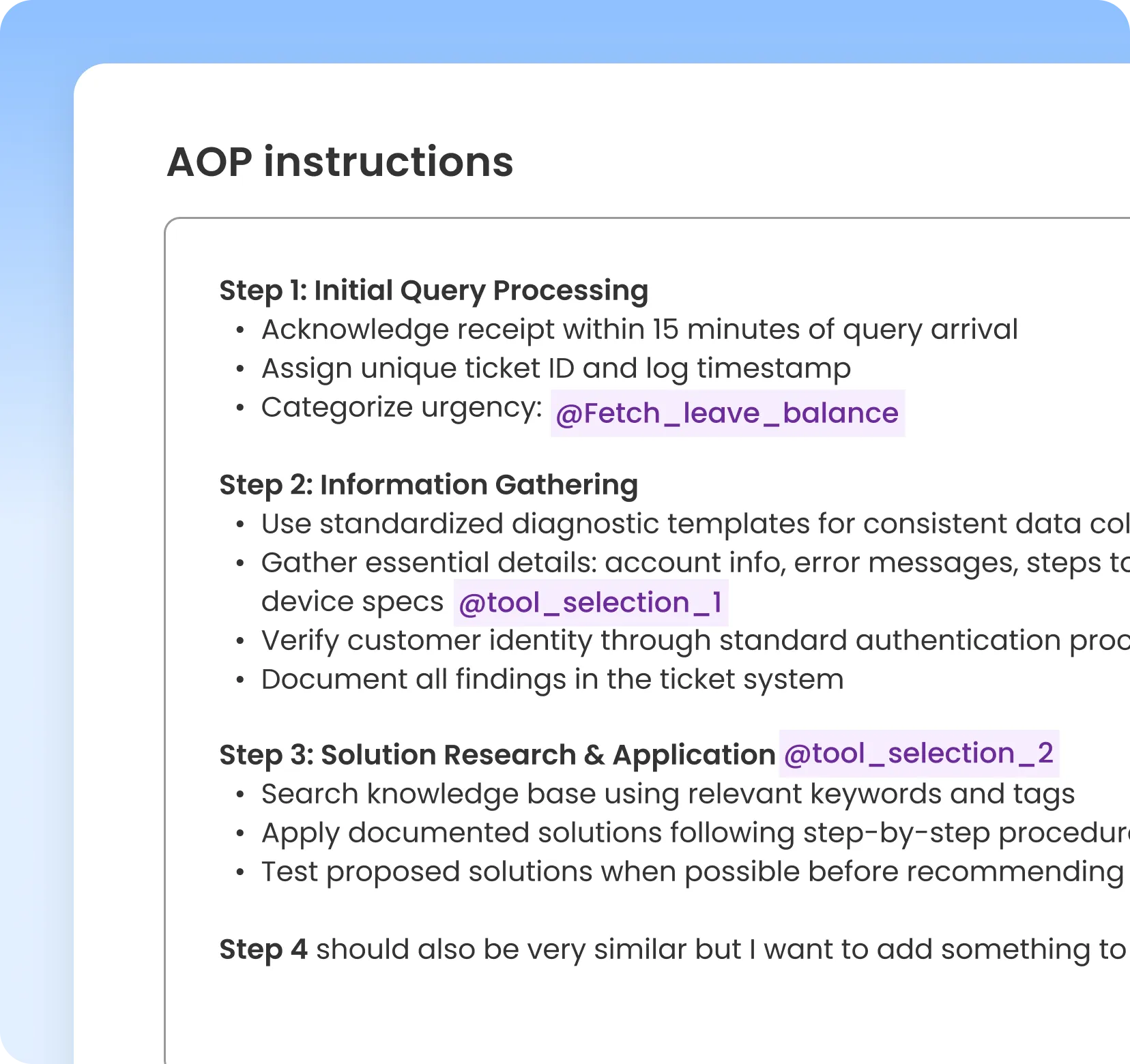 The playbook your AI Colleague runs.