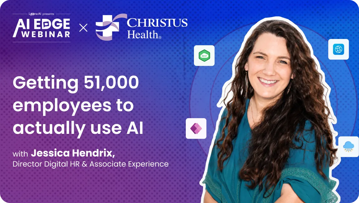 Jessica Hendrix of CHRISTUS Health discussing the health system's HR AI rollout